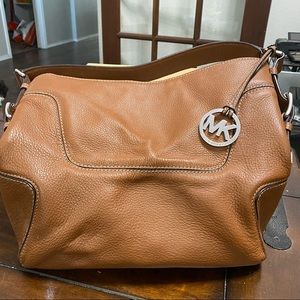 Michael Kors large brown leather hobo